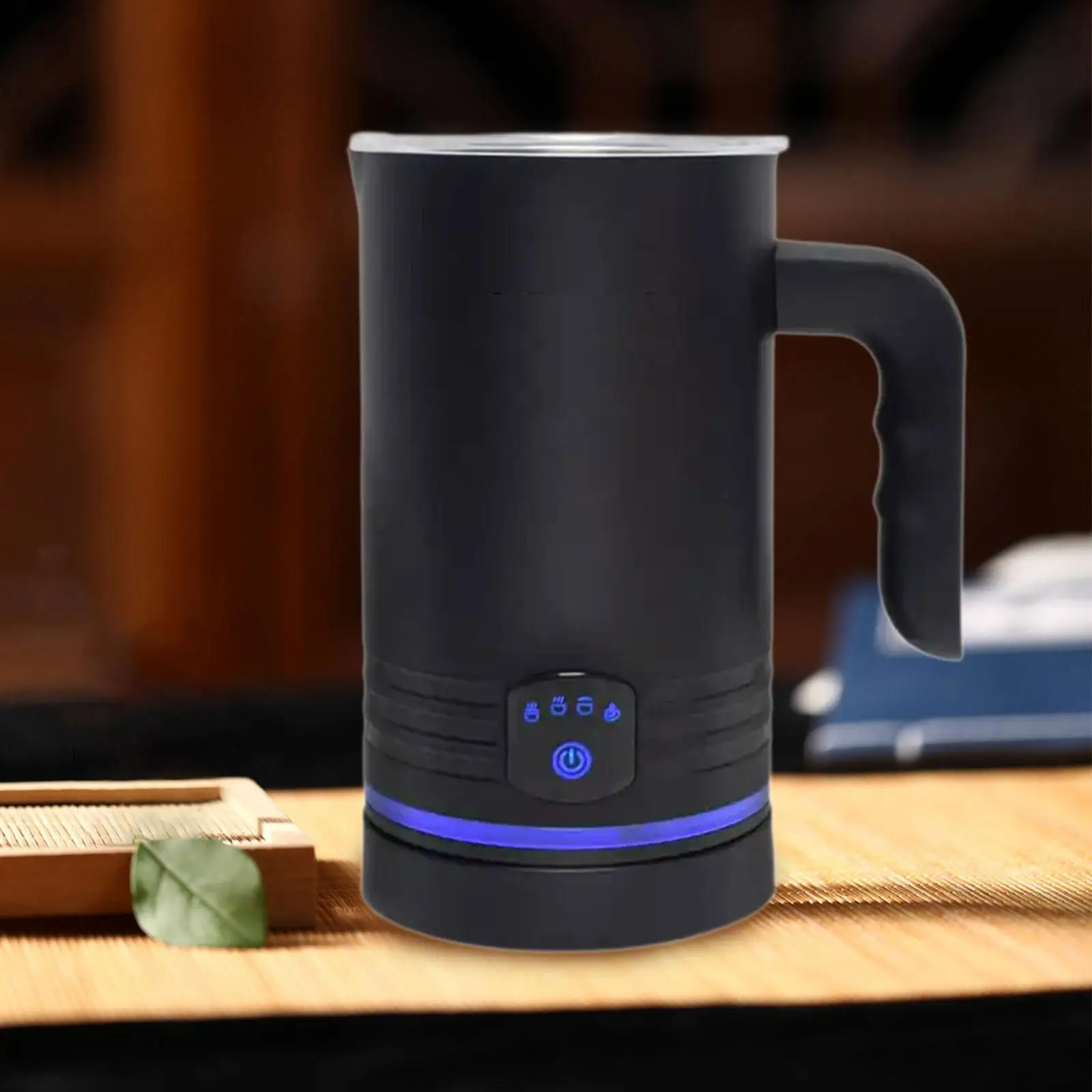 Milk Frother Portable Large Capacity Automatic Electric Milk Steamer for Cream Chocolate Matcha Latte Coffee