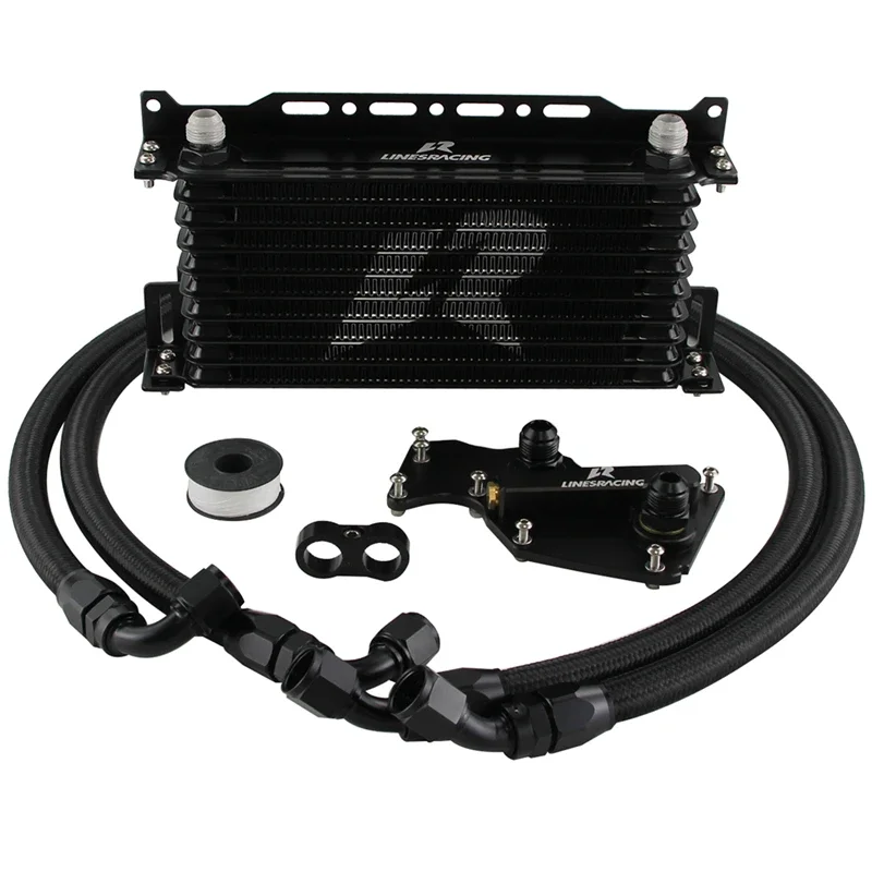 10Row Oil Cooler Kit Fits for BMW G30/G31/G38 520i 530i 530ix 15-19 G32 630i 17-21 G11/G12 730i 740e 730Li 740Le 14-19