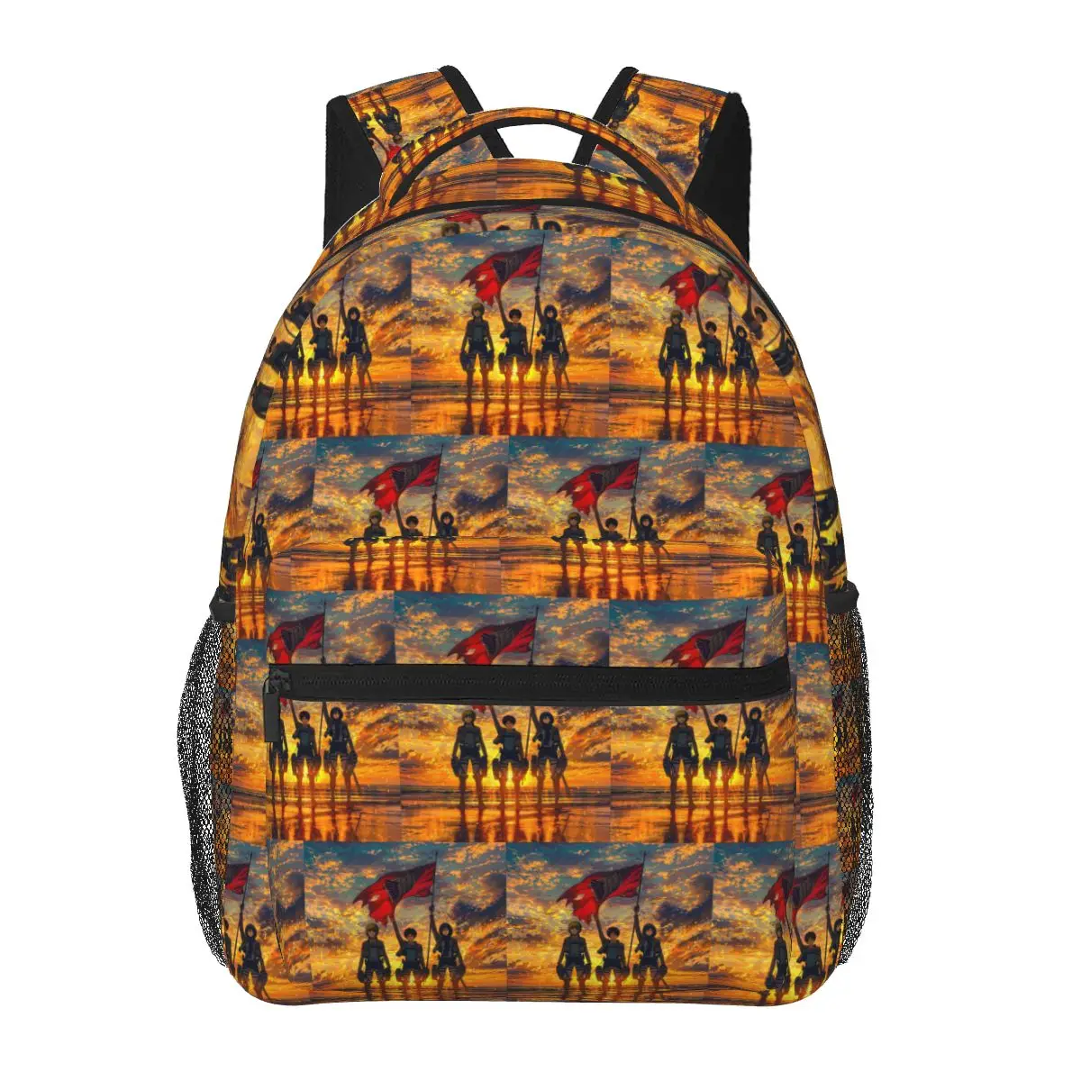 Attack On Titan Zeke Yeager Student Backpack School Bag Hiking Travel Daypack for Boys Girls Fashion Bookbag Shoulder Bags