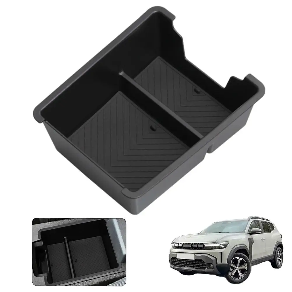 

for Renault Dacia Duster 2025 2026 Car Armrest Storage Box Interior Accessories Center Console Tray Tidying