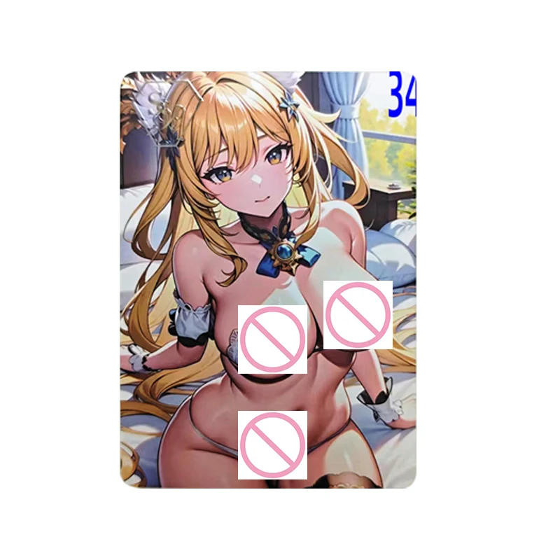 Japanese Anime Goddess Story SSR Shenhe Eula Lawrence Raiden Shogun  Collectible Cards Christmas Birthday Gifts Children's Toys