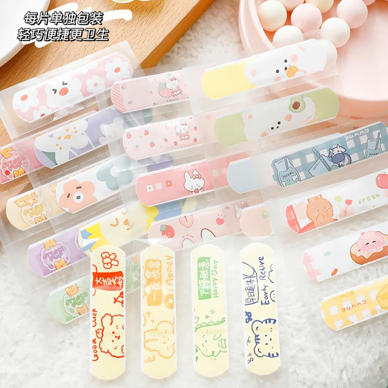 12pcs/bag Children Kids Band Aid Cartoon Plasters Kawaii Fashion  Strips Wound Dressing Patches Cute Bandages Woundplast