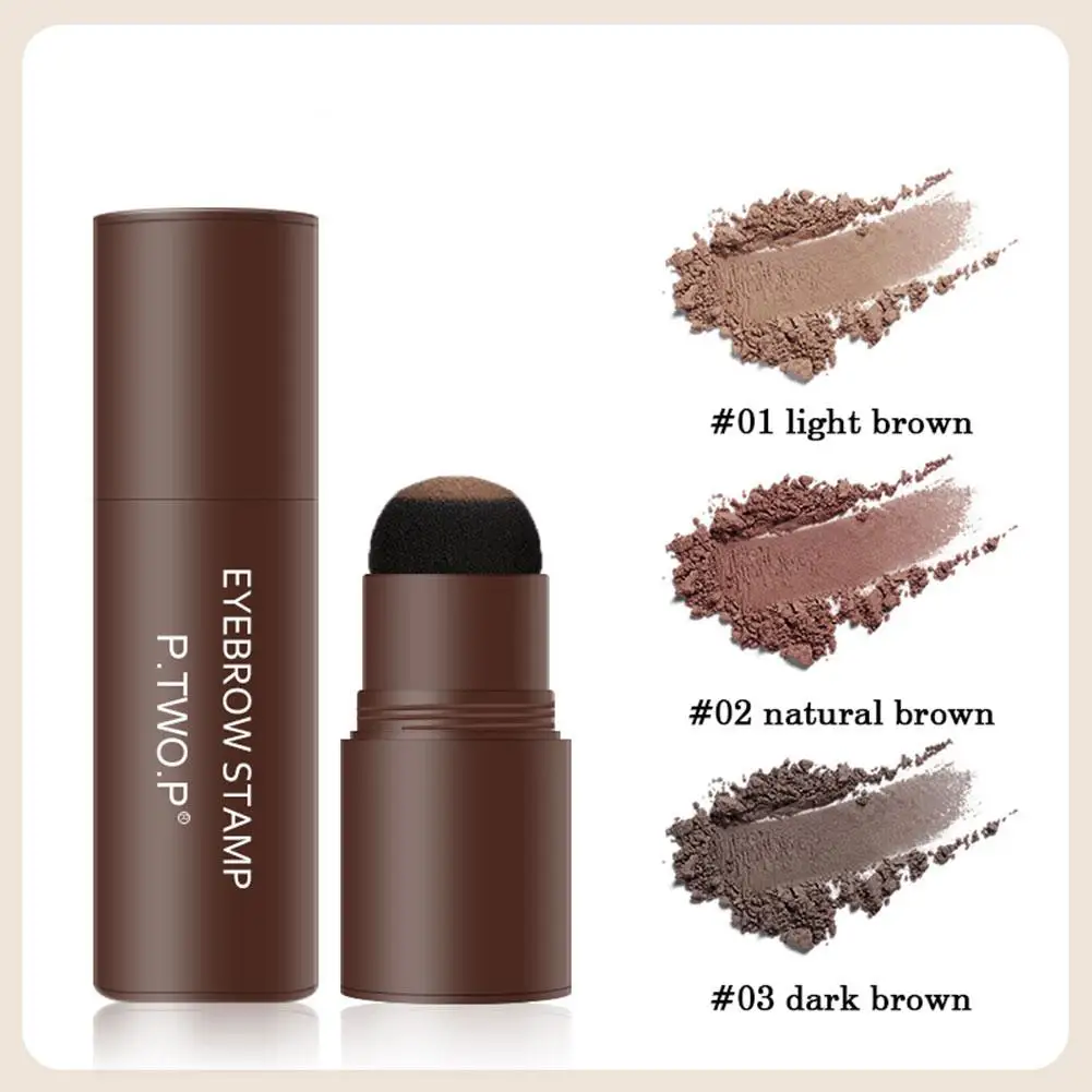 2025 الحواجب ذات المظهر الطبيعي طويلة الأمد اللون المحمولة الحاجب ختم مقاوم للماء غير تلطخ لتقوم بها بنفسك الحاجب مسحوق ختم مستحضرات التجميل