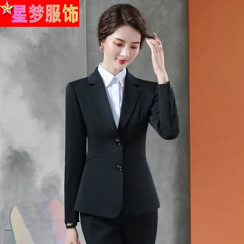 20912Suit Female Graceful and Fashionable Slim-Fitting Work Clothes Business Formal Wear Business Wear College Student Interview