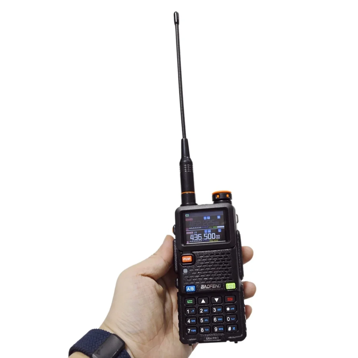 BAOFENG 5RHpro Walkie Talkie Multi Bands GPS Location APRS Channel Name Edit 10 Zones 640 Channels USB C HAM Radio