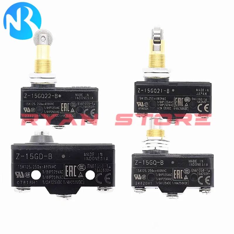 1PCS 100% New Original Travel  Limit  Microswitch Z-15G-B Z-15H-B Z 15GW2-B 15GW22-B 15GW21-B 15GQ-B 15GQ21-B 15GD-B 15GW4-B