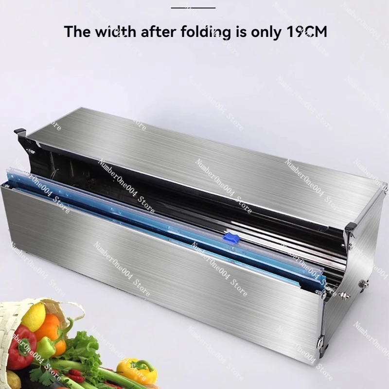 

Plastic Wrap Baler Commercial Packaging Supermarket Vegetables and Fruits Sealing Machine Small Large Cutting Machine