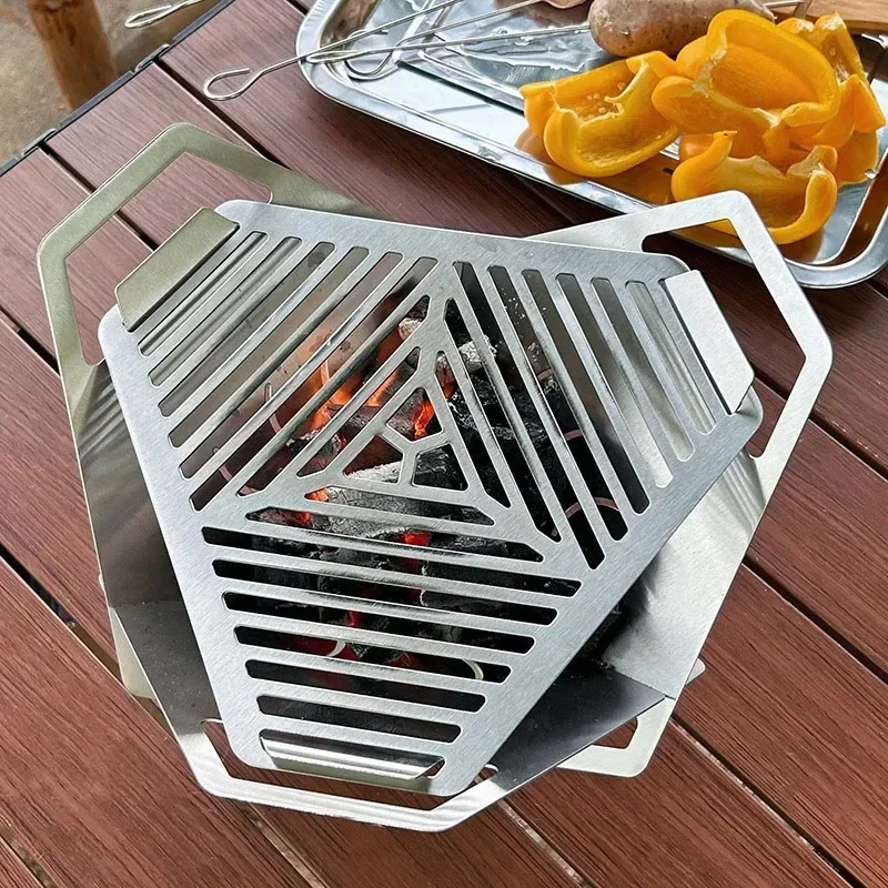Foldable Stainless Steel BBQ Grill 2
