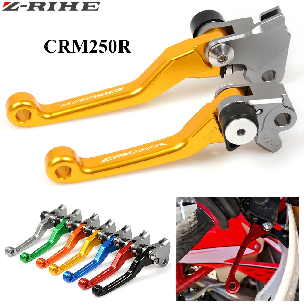 

CRM250R logo CNC Pivot Lever For Honda XR250 1995-2007 CRM250R 1994-1998 XR400 2005-2008 Motorcycle Brake Clutch Lever