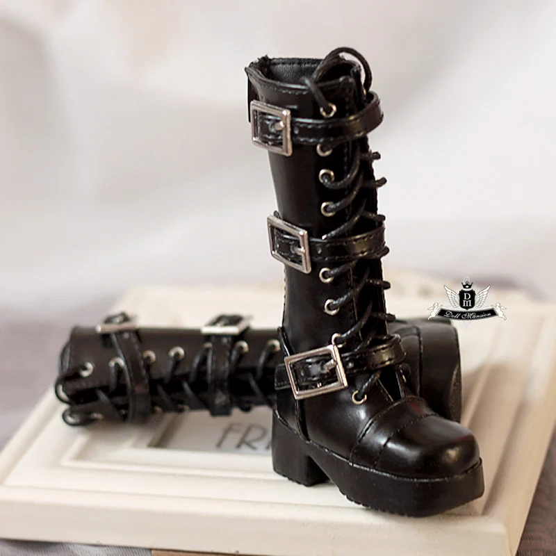 1/4 BJD Shoes boy MSD Punk Leather Boots Supper Dollfie DREAM MID DK LUTS SOOM DOD Dollmore Luts AOD DZ AF