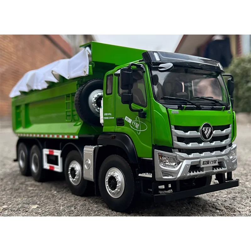 Diecast 1:24Scale Foton Original Ouman GTL Planetary Dump Truck EST Tipper Truck Alloy Truck Model Finished Simulation Gift Toy