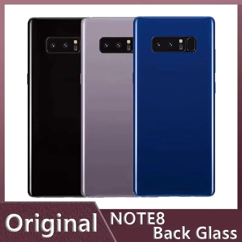 For Samsung galaxy NOTE8 Rear screen glass N950U Back cover  N950N Rear glass Front Screen Outer Glass OCA Glue