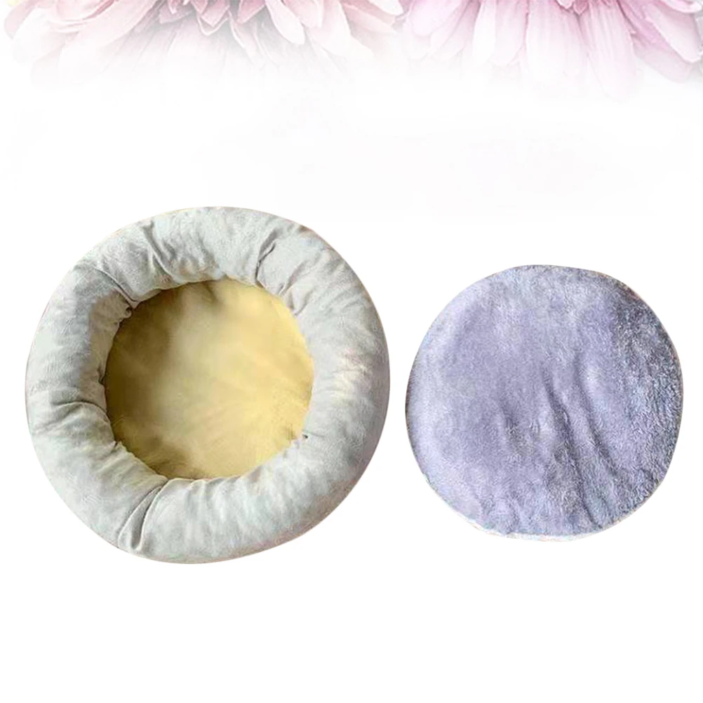 

Egg Tart Cat Nest Beds Catbed Kneading Pillow Kitten Hideout Pet Cushion Removable Cover Calming Desk