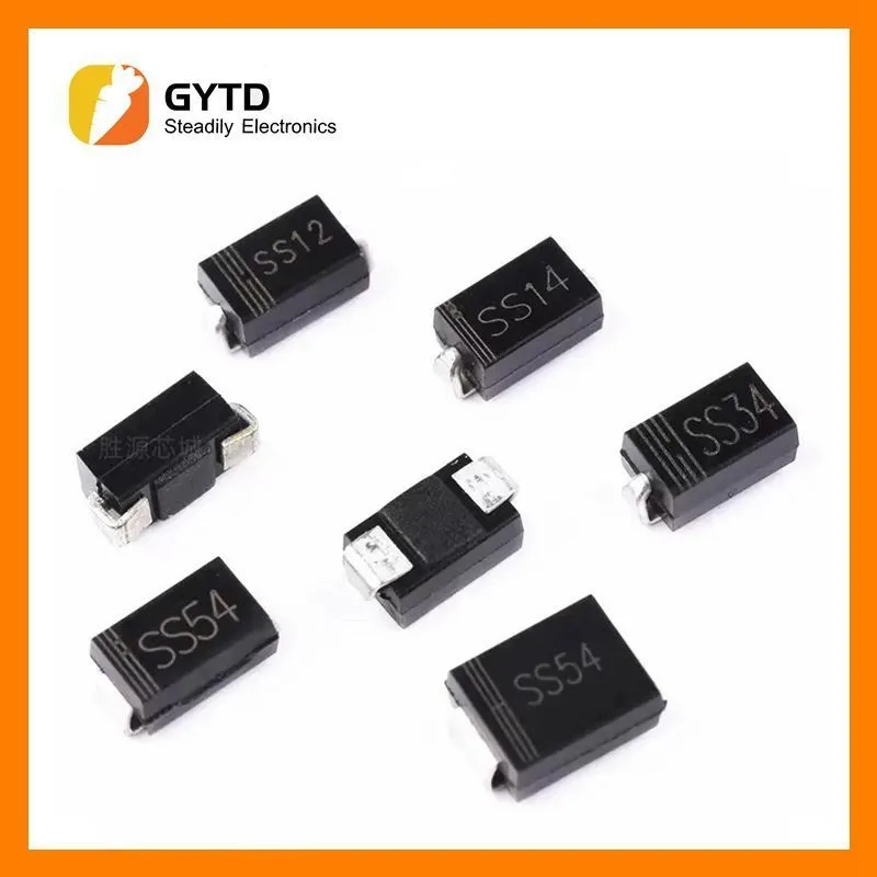 

50PCS Rectifier diode M1 M4 M7 SS12 SS14 SS16 SS24 SS34 SS36 SS110 SS210 SS210 US1M RS2M ES1D DO-214AC Schottky diodes