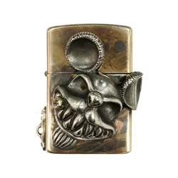 Whit Brass Mouse Lighter Storage Outdoor EDC Handmade Case Universal Portable Box Container Organizer Holder Antique Armor