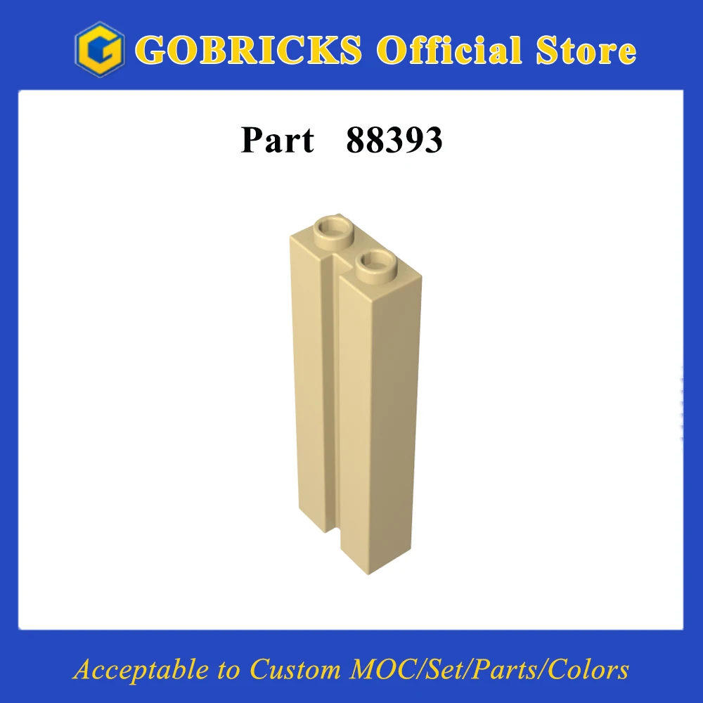 

Gobricks 1 Pcs MOC Brick Special 1 x 2 x 5 with Groove Compatible With 88393 Model Building Blocks Parts Kids Educational Toys