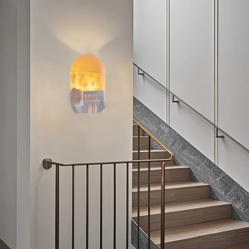 embedded niche sensor light, children's room wall light, home aromatherapy diffuser stone