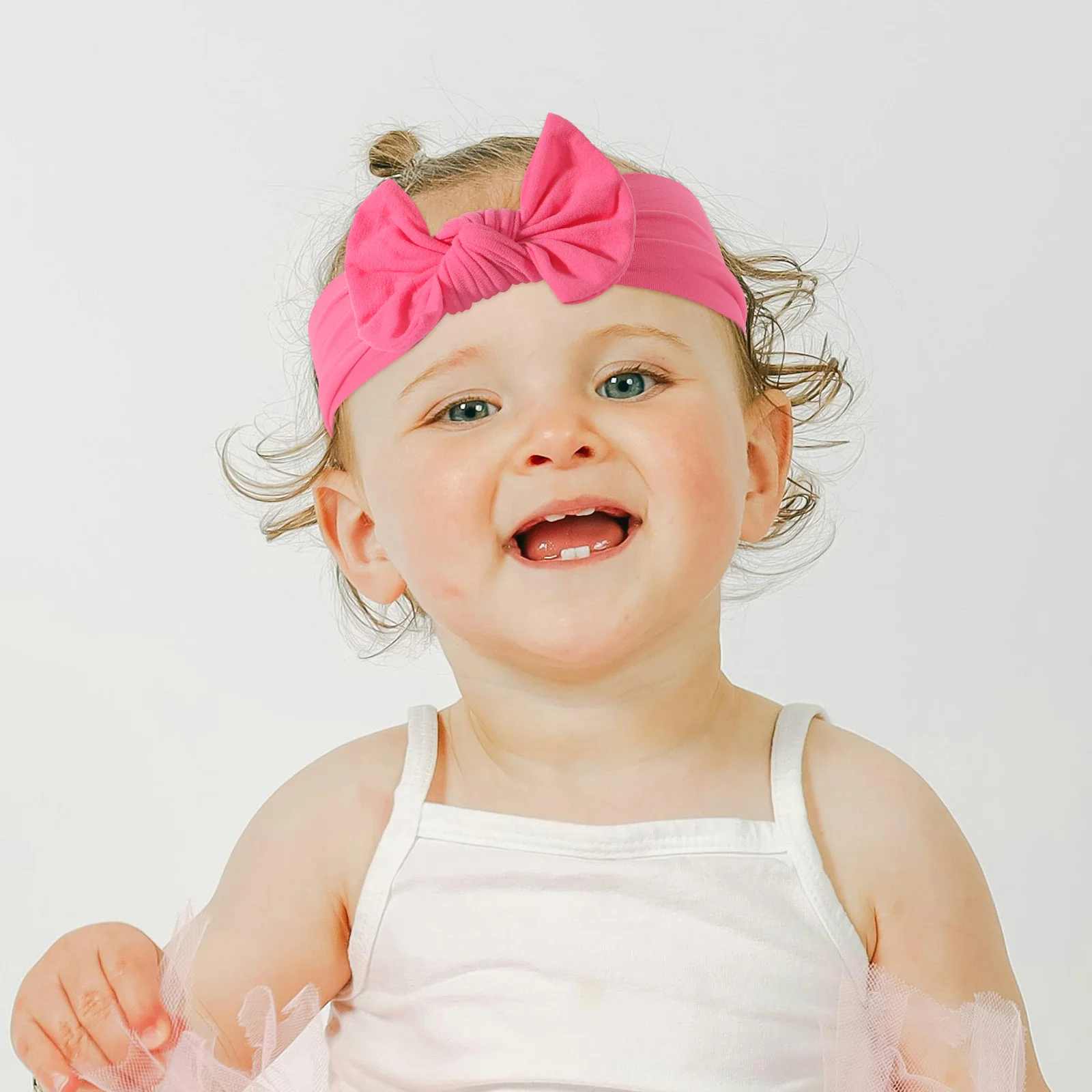

8 Pcs Rabbit Ears Headb s Baby Hair Elastic Lightweight Comfortable Soft Durable Bright Bowknot Child Hairstyling