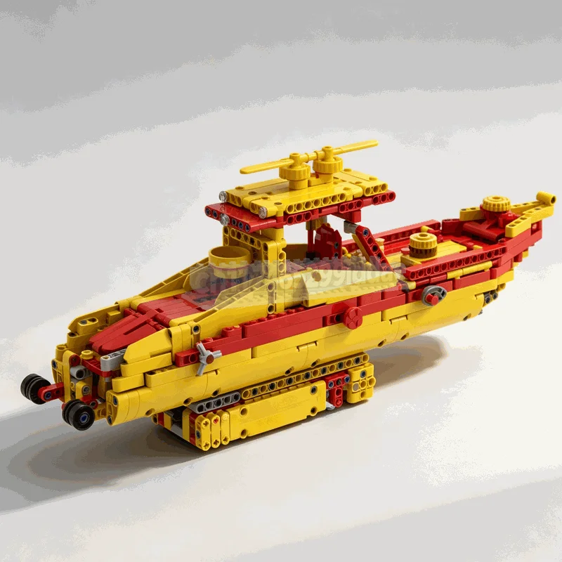 1022PCS Rescue Boat Model Custom Puzzle Creative DIY Assembly Educational Building Blocks Water Vessel Collection Emergency Gift