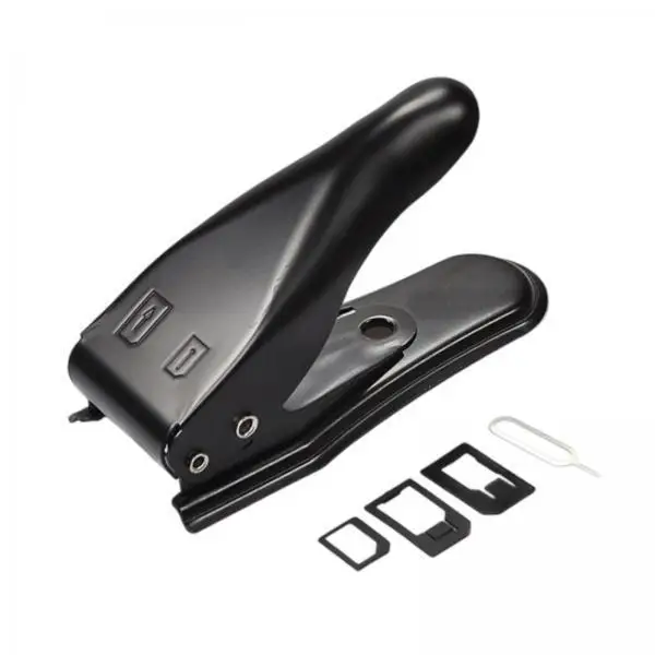 Steel Sim Card Cutter with Nano and Micro Sim Adapters Mobile Phone Card Cutting Tool for Smartphone Maintenance and Repairs