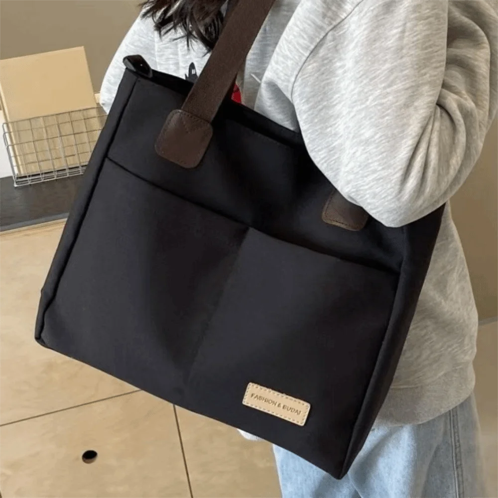 حقيبة حمل عملية محمولة متعددة الجيوب سميكة مع حزام كتف حقيبة كتف للسفر حقيبة عمل بسيطة من البوليستر للاستخدام اليومي #2