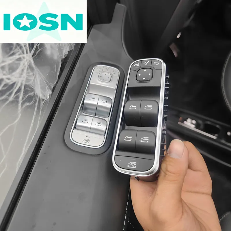 Power Window Lifter Chrome Silver Switch For Mercedes-Benz G-Class W464 W465 2019-2026 Door Window Control Button Interior Parts