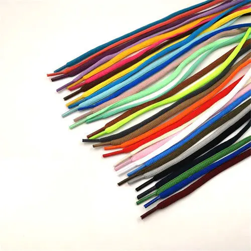 

Sports shoelaces, leisure travel running shoes, AJ basketball shoes, black and white color flat semi-circular shoelaces