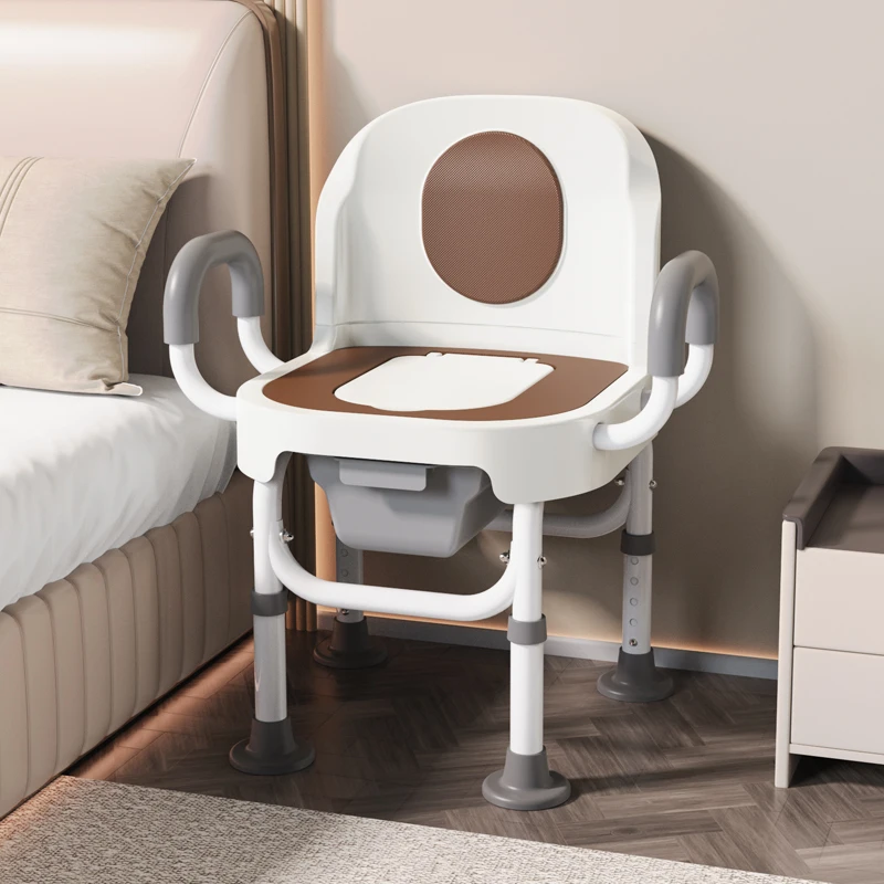 Toilet for the Elderly Mobile Toilet Chair Home Solid Portable Disabled Hemiplegia Toilet Pregnant Women Potty Seat