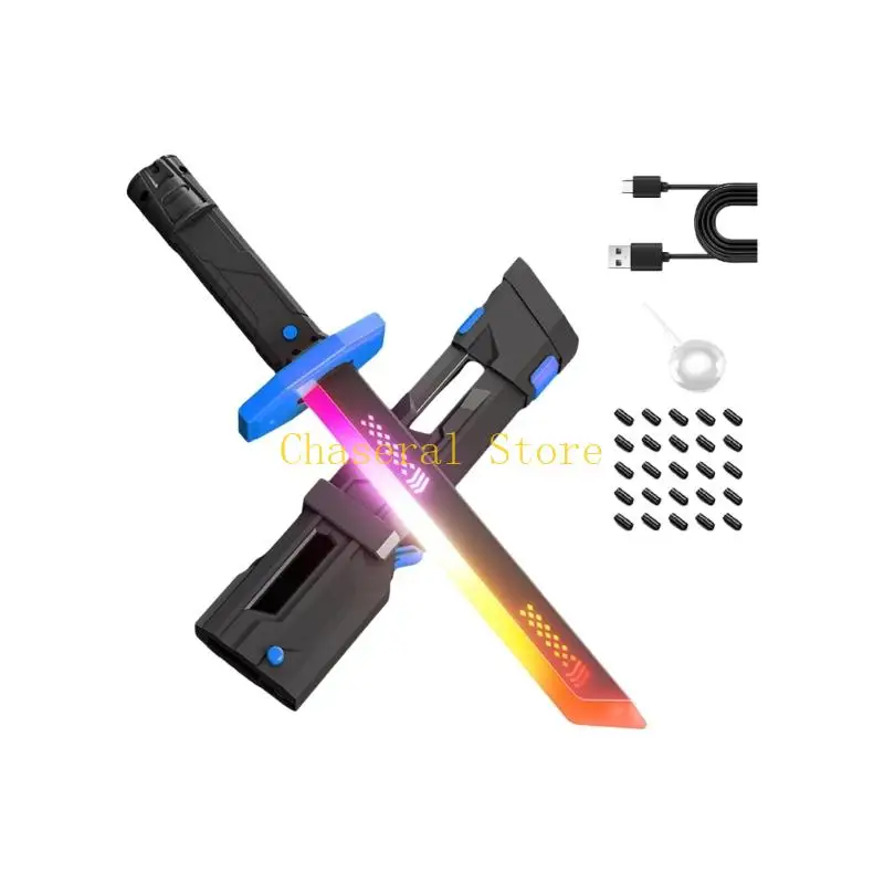 E7CE Ergonomisch handvat Effect-zwaardenspeelgoed met simulatiegeluid en LED-effecten voor kinderen Jongens Favoriete