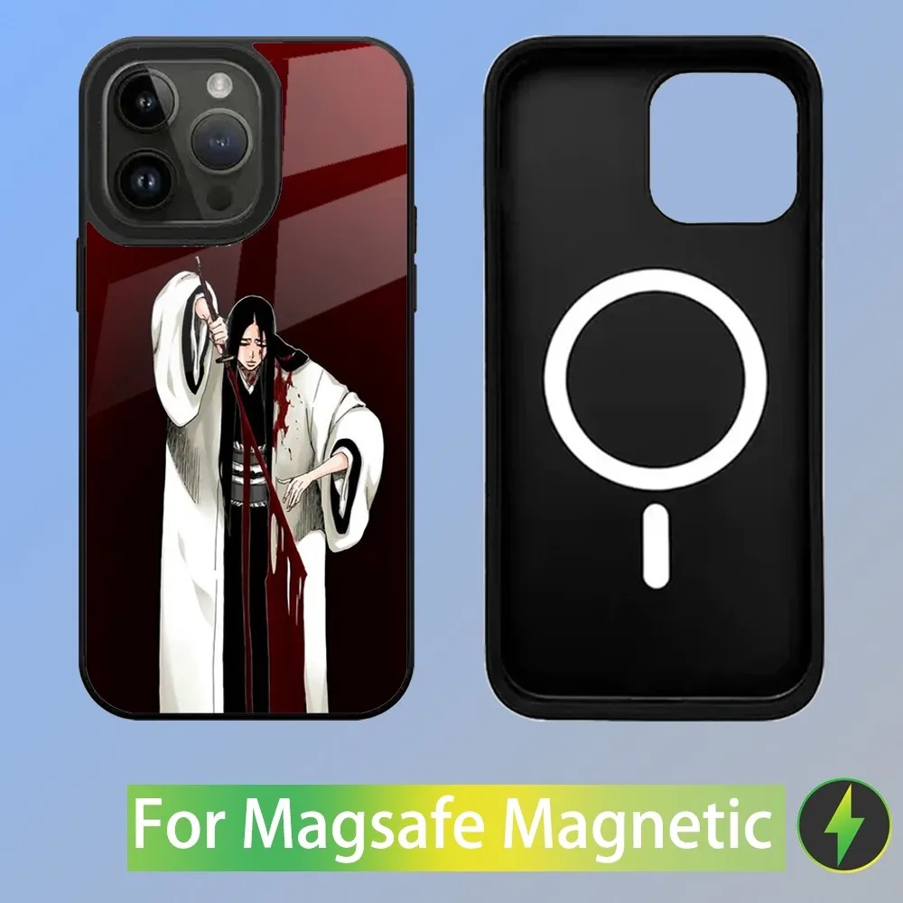 Retsu Unohana B-Bleachs Phone Case For iPhone 15,14,13,12,11,Plus,Pro,Max Mini Magsafe Magnetic Wireless Charging