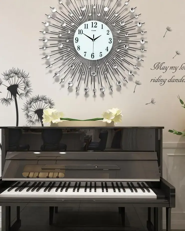 Luxury Wall Clock 3d Art Watch Big Metal Wall Clock Morden Design Home Decor Vintage Large Clock