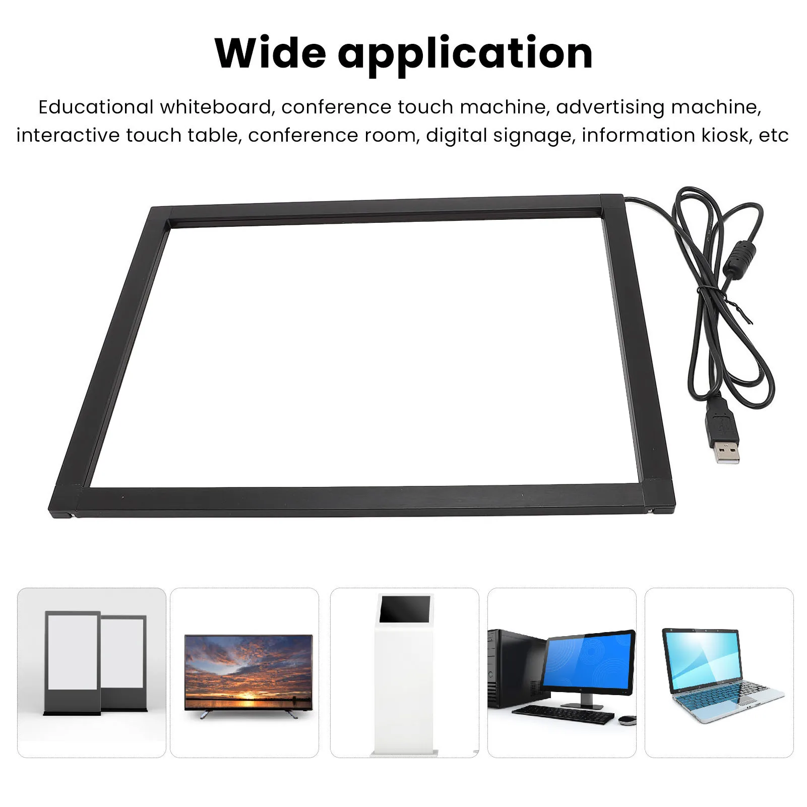 Infrared Touch Frame IR  Overlay Plug and Play USB Interface Interactive for Digital Signage for Touch Whiteboards