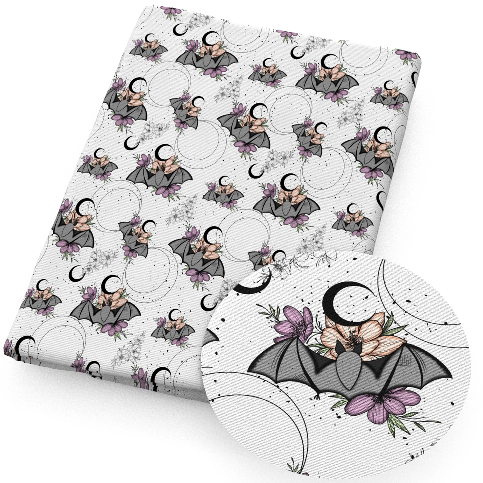 50*145 أو 50*45 سنتيمتر الخفافيش هالوين نسيج القطن النقي/البوليستر لخياطة الأنسجة اللحف الأقمشة التطريز المواد DIY بها بنفسك اليدوية