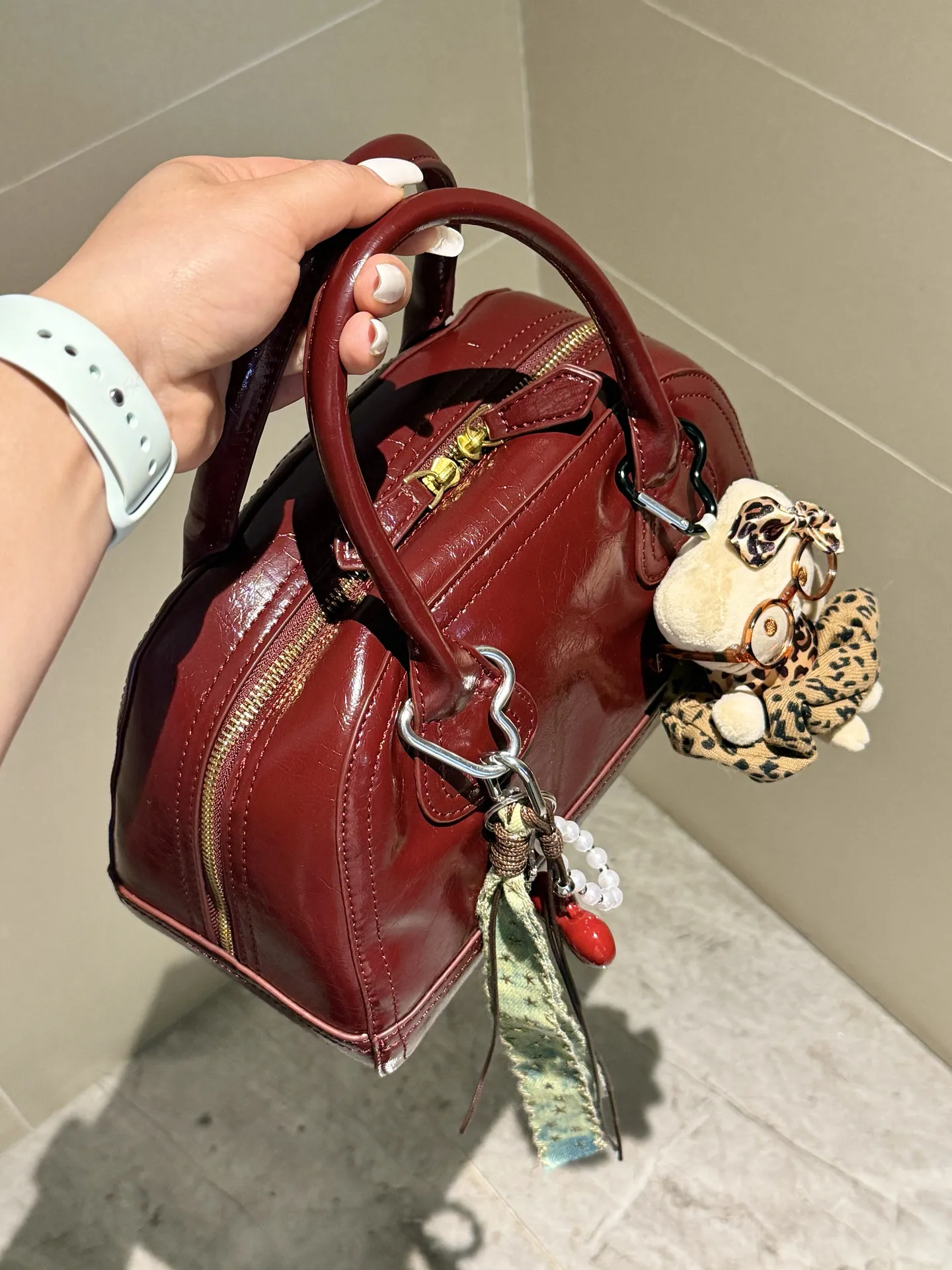 amiciyah-women's-fashion-luxury-wax-leather-boston-bag-2026-new-versatile-handbag-shoulder-crossbody-bag-retro-style-zipper-c