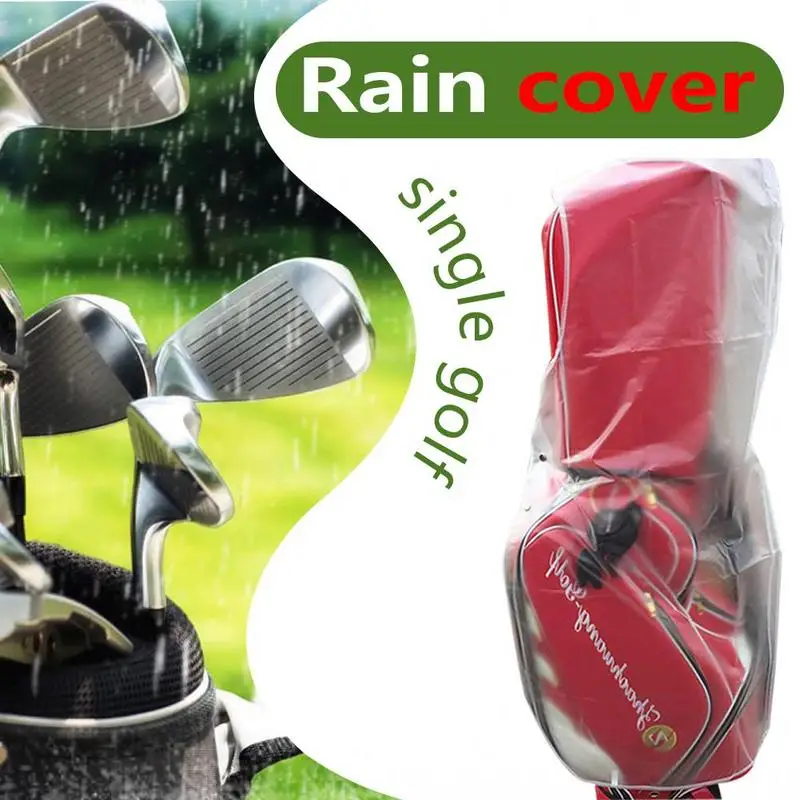 Waterproof Golf Bag Hood Rain Cover Shield Outdoor Golf Pole Bag Cover PVC Durables Dustproof Cover Golf Course Supplies