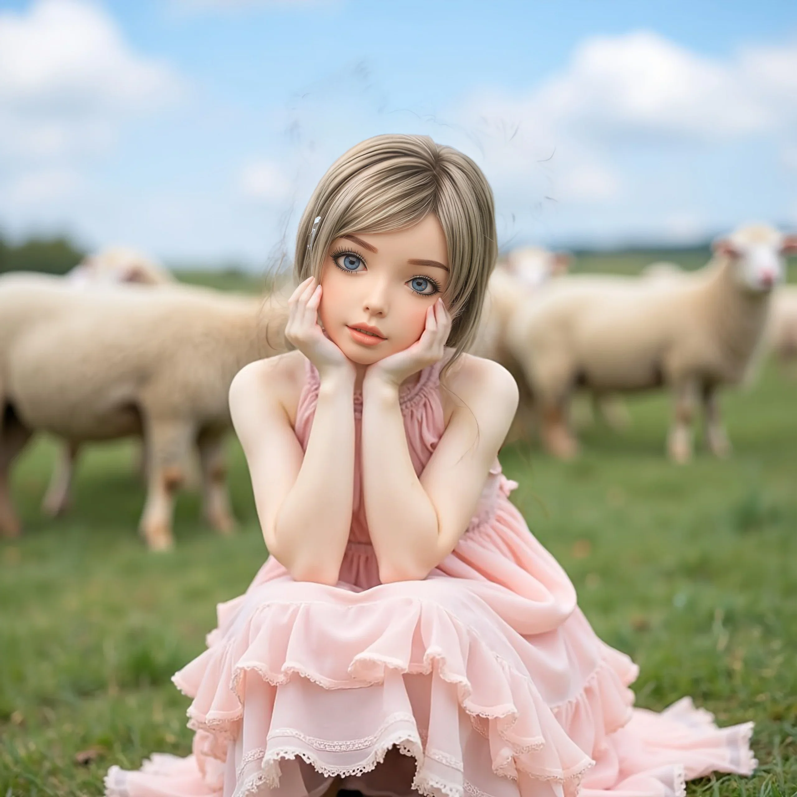 

40 in TPE doll, Full Body,sturdy bones, versatile poses, exquisite makeup, delicate skin, suitable for photography, parties