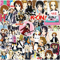 10/30/50pcs K-ON Anime Band Girl Stickers Cute Hirasawa Yui Cartoon Sticker DIY Phone Guitar Laptop Notebook Decals for Kids Toy