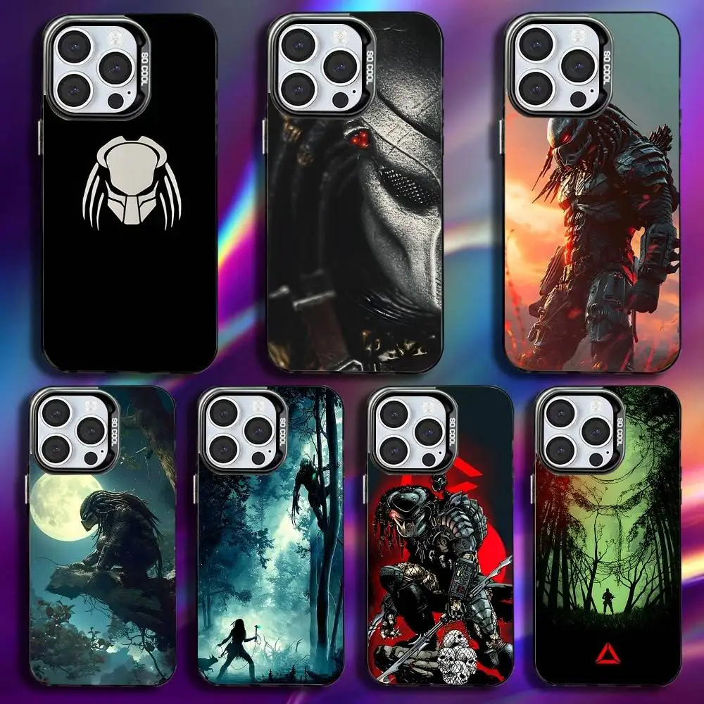 

Predator Phone Case For iPhone 16,15,14,13,12,11,Pro,Max,Plus,Mini,XS,SE Anti Fall Black Matte Hard Bumper