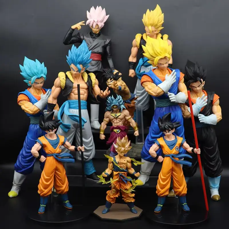 17cm Anime Merchandise Bandai Anime Dragon Ball Goku Figurines Peripheral Models Ornaments Wujita Beigit Saiyan Gifts Toy Figur 