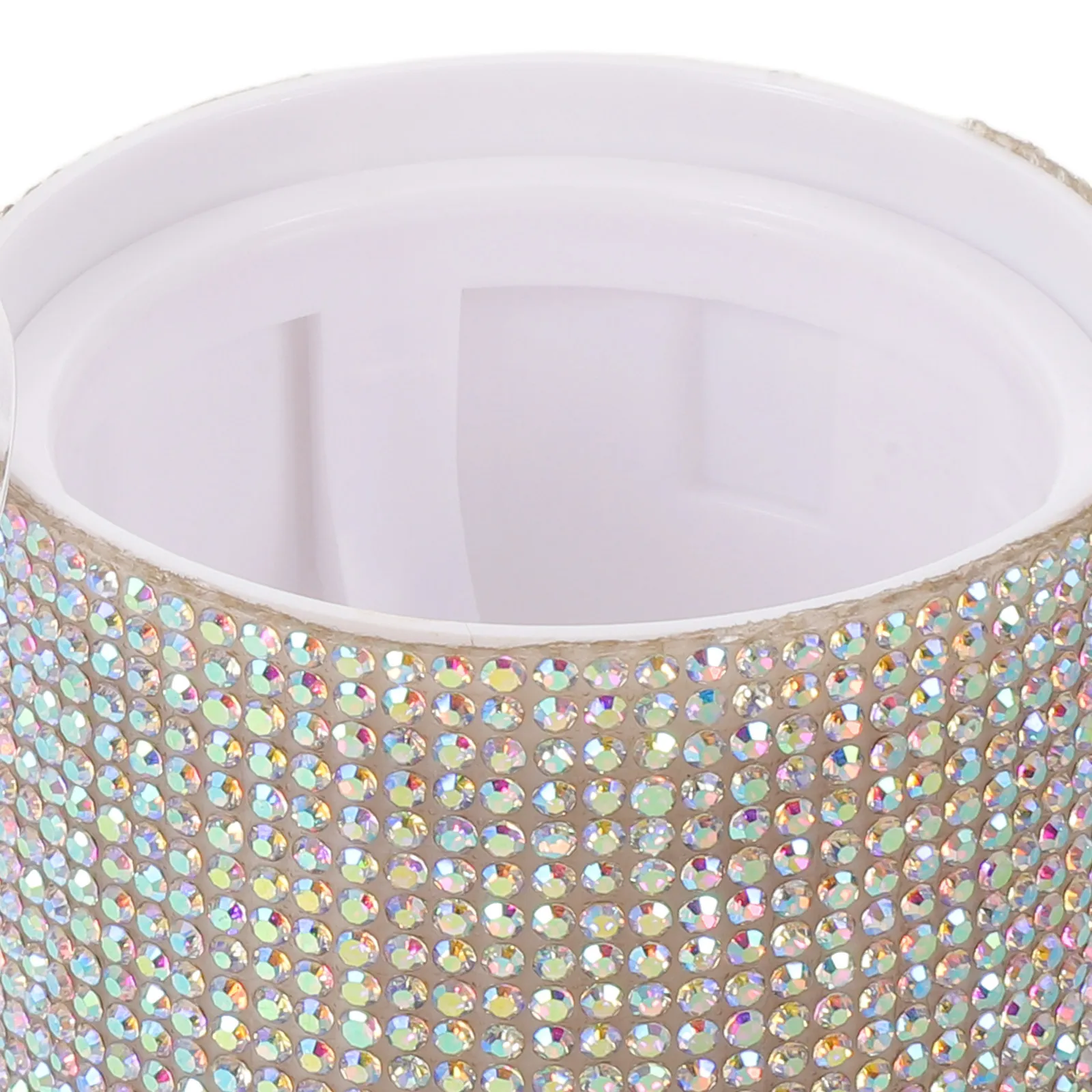Portable Makeup Sponge Holder Rhinestone Accented Dustproof Egg Storage Container Travel Beauty Organizer Makeup