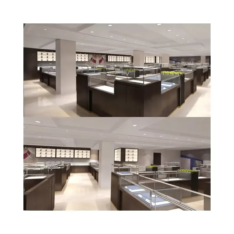 Small Retail LED Showcase for Jewelry Glass Diamond Conference Booth with for Trade Show Counter Display Jewel Display
