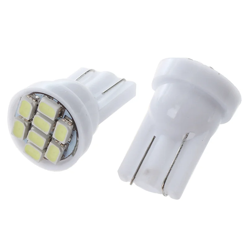 

LICE-40X T10 W5W 8 SMD LED White - Light Bulb Light Interior Light Bulb 12V