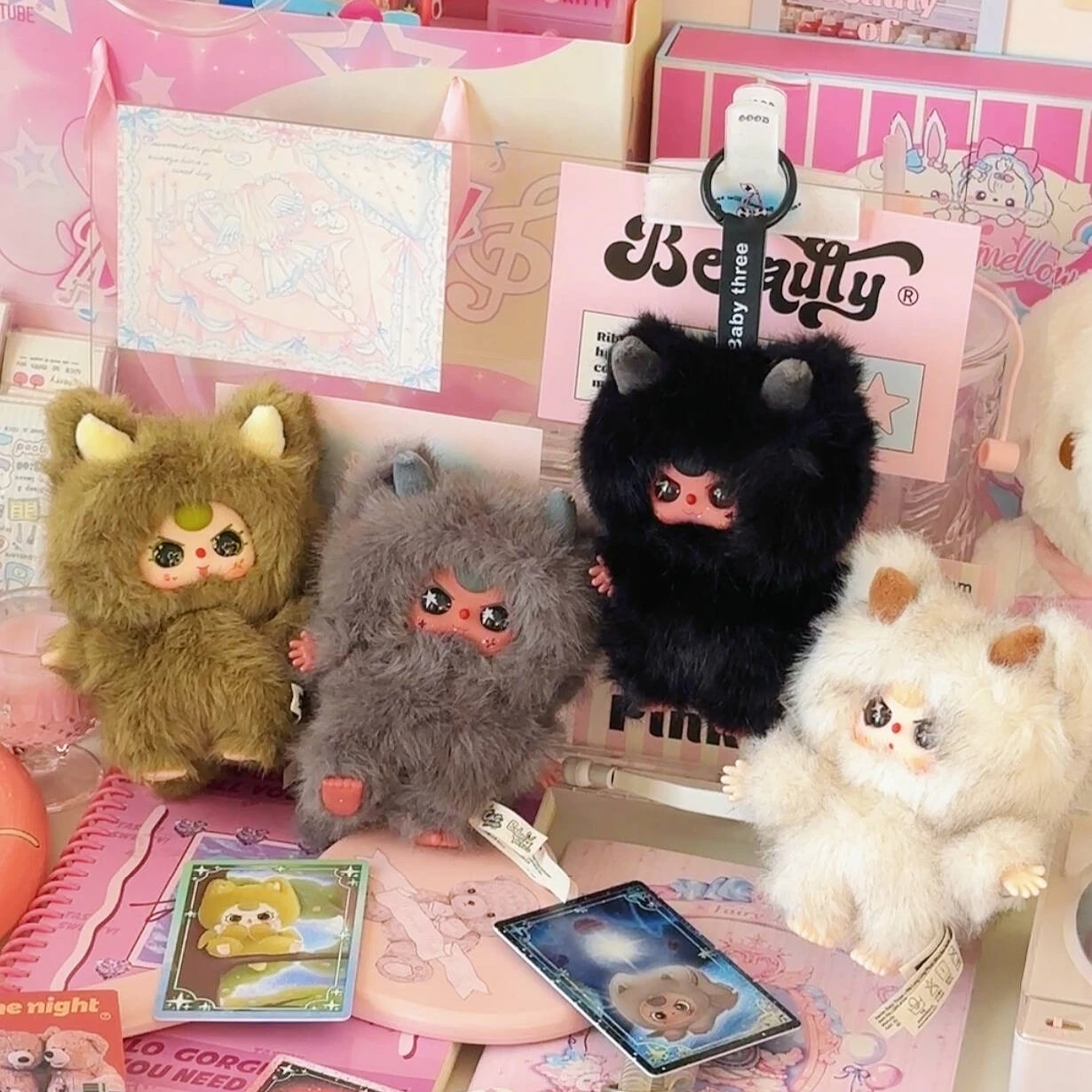 【بقعة】 طفل ثلاثة Walonglong سلسلة أفخم صندوق أعمى لينة لطيف أفخم دمية حقيبة تزيين قلادة المفاتيح دمية مفاجأة لعبة هدية #1