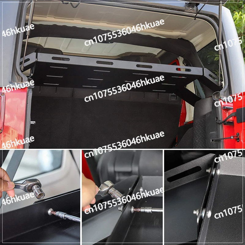 Accessories for 2007-2017 Pickup Truck Racks, Aluminum Alloy Steel, Interior Rear Trunk Racks, Trunk Holders
