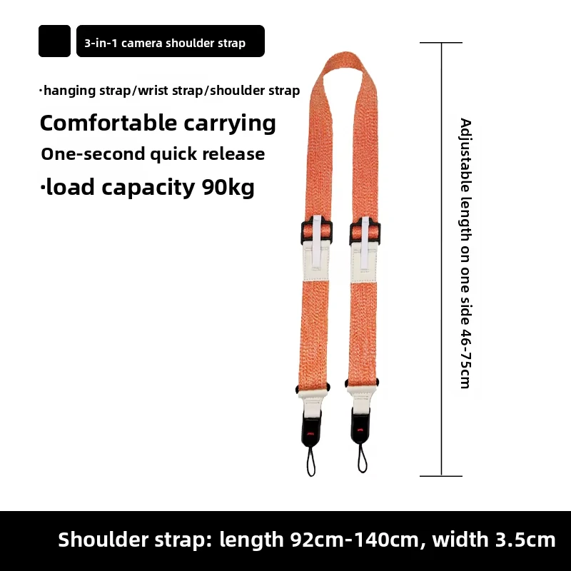 Quick-Release Mirrorless Camera Strap Wrist Strap And Backpack Attachment All-In-One Crossbody Shoulder Strap Accessory