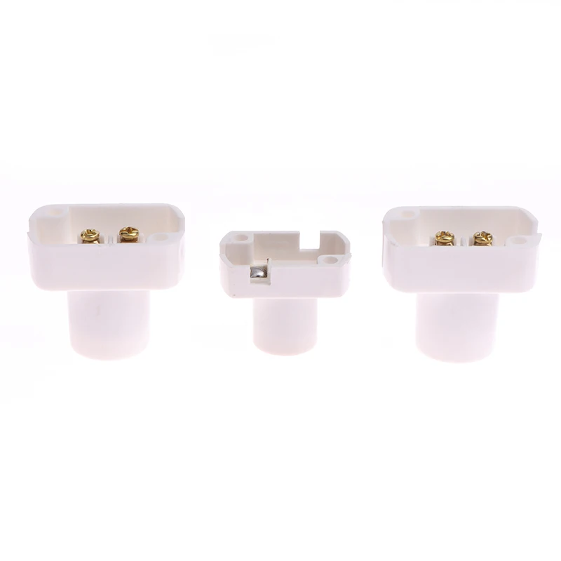 1Pc White Mini Screw Lamp Base E12 E14 E17 Supporto Lamp Holder Light Bulb Socket Holder Adapter Lamp Fixing Base Accessories