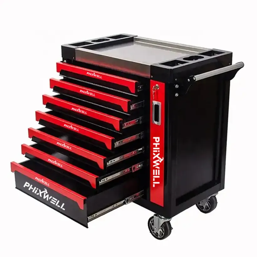 Inventory Tool Cabinet Chest Cart Tool Set Tray Truck Auto Repair Workshop Hardware Toolbox Cart Repair Iron Drawer