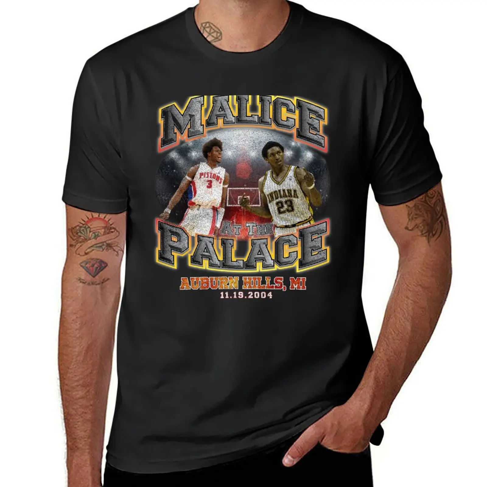 Malice at the Palace T-shirt funnys shirts graphic tees sublime korean fashion men clothing