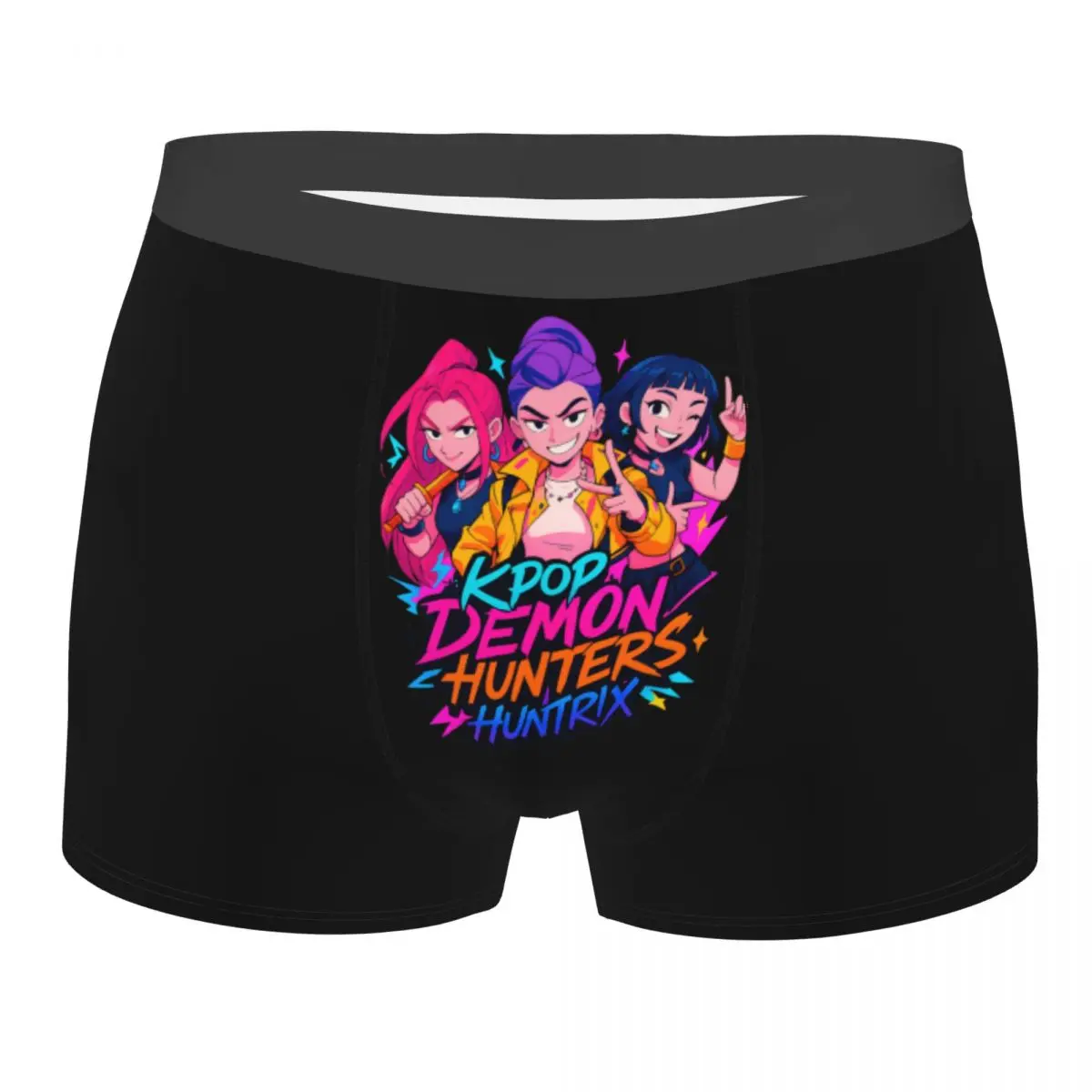 

Custom Fashion K-Pop Demon Hunters Vintage Boxers Shorts Panties Male Underpants Breathable Briefs Underwear