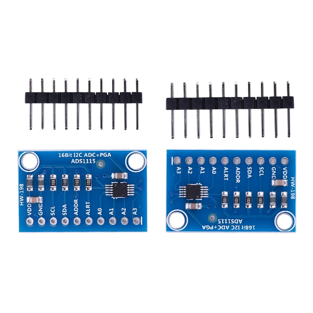 ADS1115 4 Channel Analog-to-Digital ADC Converter with Programmable Gain Amplifier I2C High Precision for Arduino Raspberry Pi